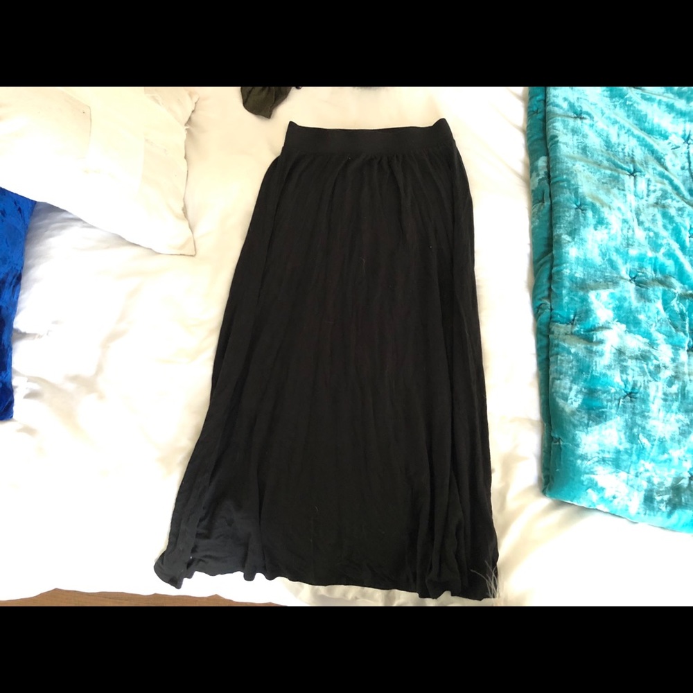 Black maxi skirt